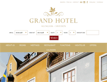 Tablet Screenshot of grandhotel-alingsas.se